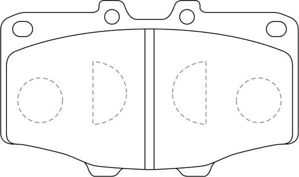 SB BP21086 - Kit de plaquettes de frein, frein à disque cwaw.fr