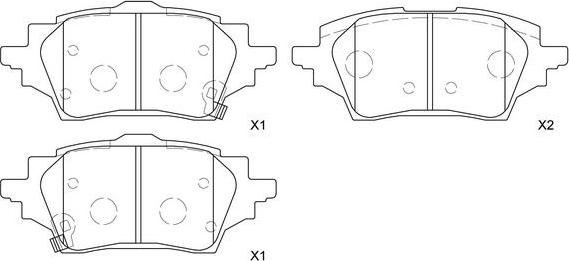 SB BP21024 - Kit de plaquettes de frein, frein à disque cwaw.fr