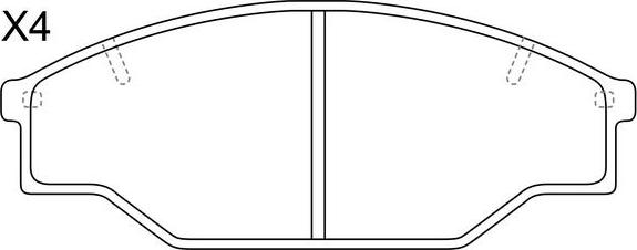 SB BP21166 - Kit de plaquettes de frein, frein à disque cwaw.fr