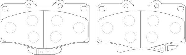 SB BP21351 - Kit de plaquettes de frein, frein à disque cwaw.fr