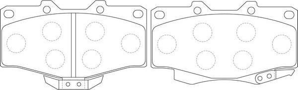 SB BP21387 - Kit de plaquettes de frein, frein à disque cwaw.fr