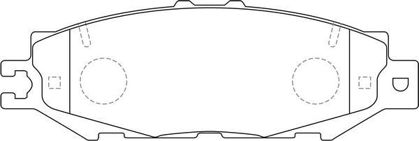 SB BP21326 - Kit de plaquettes de frein, frein à disque cwaw.fr