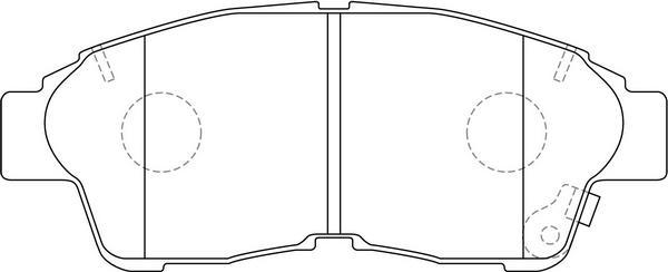 SB BP21322 - Kit de plaquettes de frein, frein à disque cwaw.fr