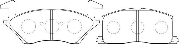 SB BP21256 - Kit de plaquettes de frein, frein à disque cwaw.fr