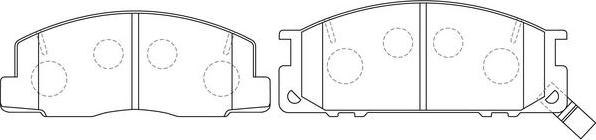 SB BP21218 - Kit de plaquettes de frein, frein à disque cwaw.fr