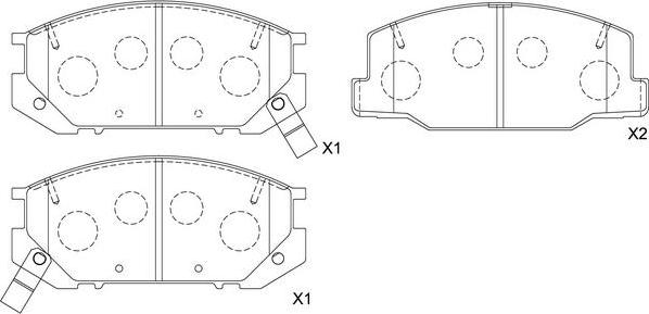 SB BP21217 - Kit de plaquettes de frein, frein à disque cwaw.fr