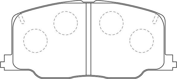 SB BP21281 - Kit de plaquettes de frein, frein à disque cwaw.fr