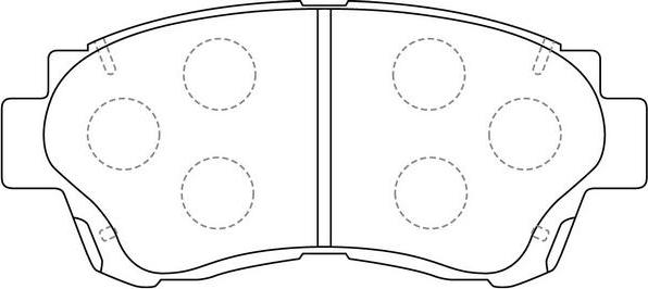 SB BP21228 - Kit de plaquettes de frein, frein à disque cwaw.fr