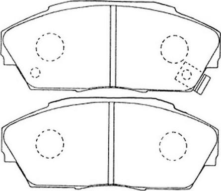 SB BP28162 - Kit de plaquettes de frein, frein à disque cwaw.fr