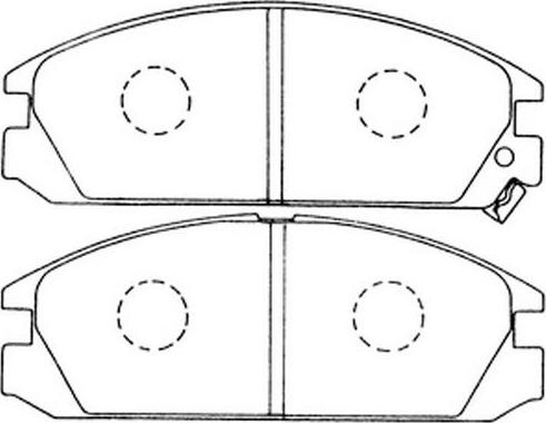 SB BP28127 - Kit de plaquettes de frein, frein à disque cwaw.fr