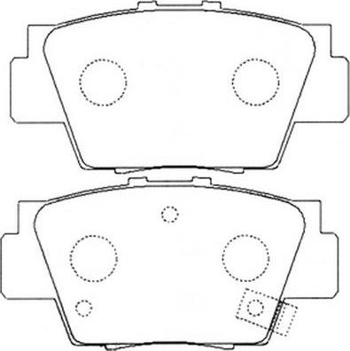 SB BP28307 - Kit de plaquettes de frein, frein à disque cwaw.fr