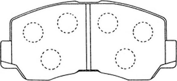 SB BP23084 - Kit de plaquettes de frein, frein à disque cwaw.fr