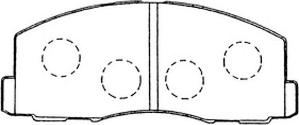 SB BP23158 - Kit de plaquettes de frein, frein à disque cwaw.fr