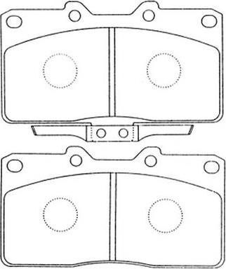 SB BP23352 - Kit de plaquettes de frein, frein à disque cwaw.fr