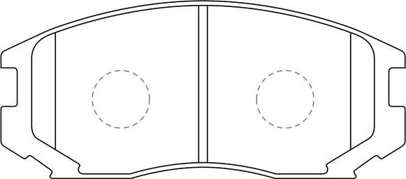 SB BP23285 - Kit de plaquettes de frein, frein à disque cwaw.fr