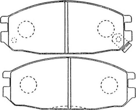 SB BP22149 - Kit de plaquettes de frein, frein à disque cwaw.fr