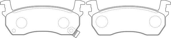 SB BP22131 - Kit de plaquettes de frein, frein à disque cwaw.fr