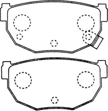 SB BP22377 - Kit de plaquettes de frein, frein à disque cwaw.fr