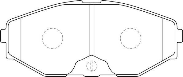 SB BP22261 - Kit de plaquettes de frein, frein à disque cwaw.fr