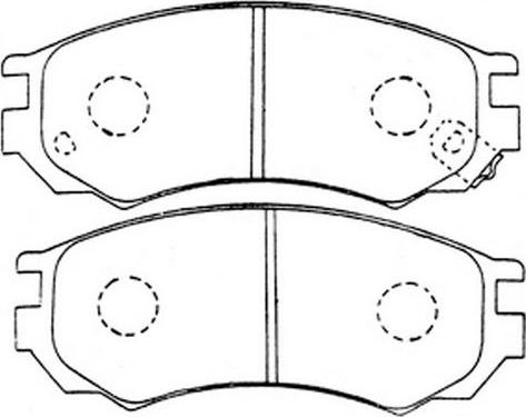 SB BP22268 - Kit de plaquettes de frein, frein à disque cwaw.fr