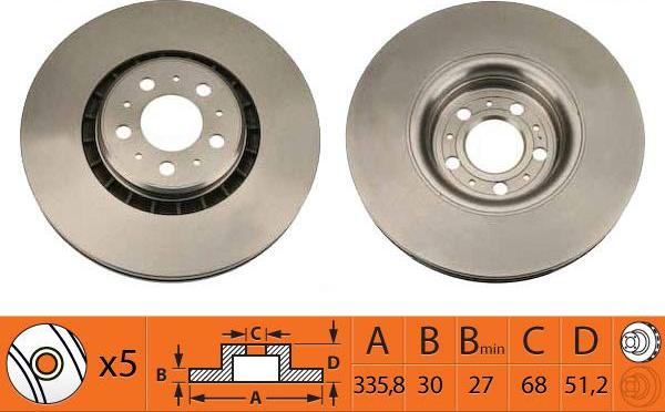 SB BR45109T - Disque de frein cwaw.fr