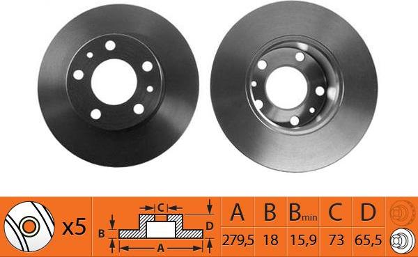 SB BR41104T - Disque de frein cwaw.fr