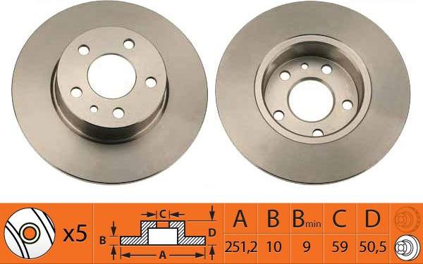 SB BR41106 - Disque de frein cwaw.fr