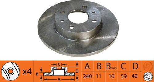 SB BR41107 - Disque de frein cwaw.fr