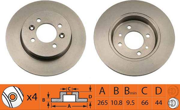 SB BR43103 - Disque de frein cwaw.fr