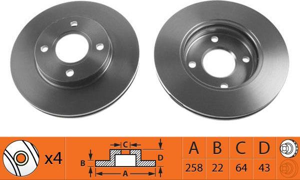 SB BR51107T - Disque de frein cwaw.fr