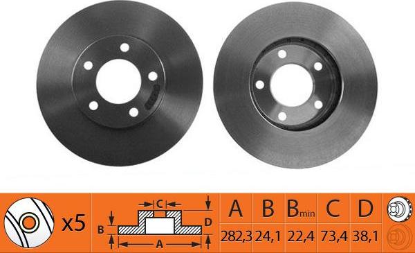 SB BR53101T - Disque de frein cwaw.fr