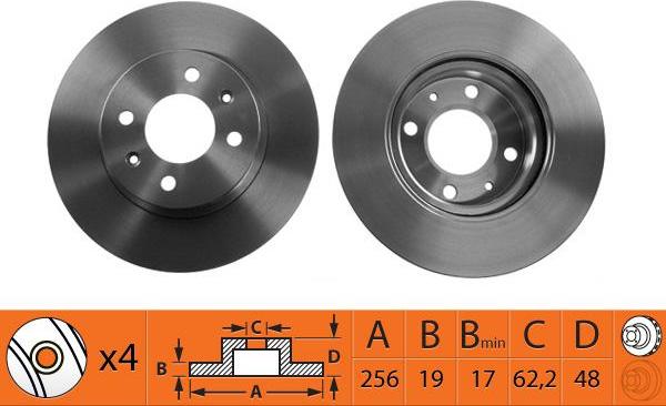 SB BR11113T - Disque de frein cwaw.fr