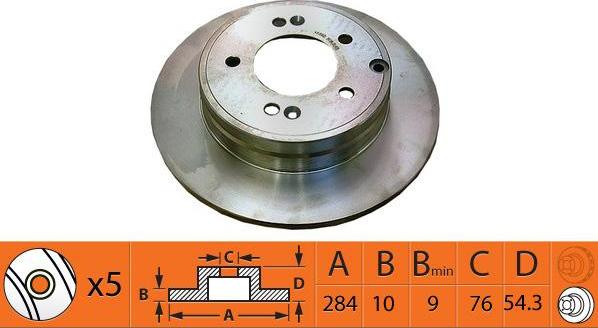 SB BR11127 - Disque de frein cwaw.fr