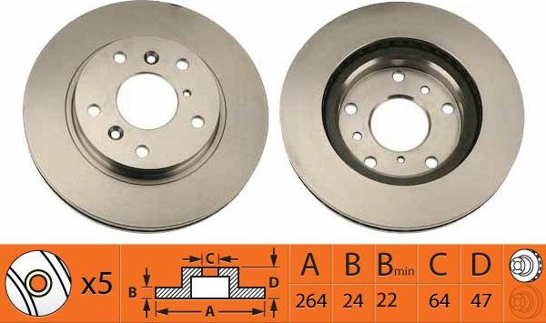 SB BR81101T - Disque de frein cwaw.fr