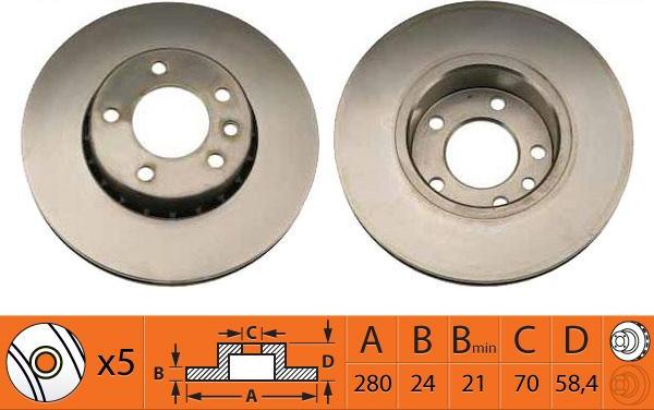 SB BR34105T - Disque de frein cwaw.fr