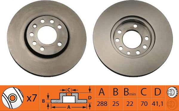 SB BR34106T - Disque de frein cwaw.fr