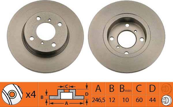 SB BR34111 - Disque de frein cwaw.fr