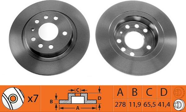 SB BR34113 - Disque de frein cwaw.fr