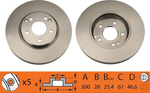 SB BR31108T - Disque de frein cwaw.fr