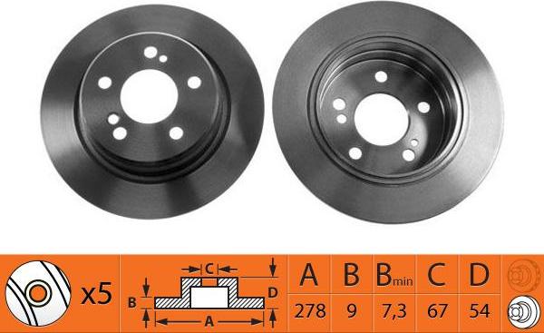 SB BR31103 - Disque de frein cwaw.fr