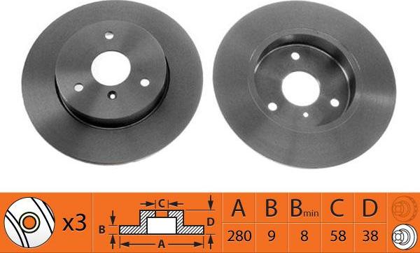 SB BR31111 - Disque de frein cwaw.fr