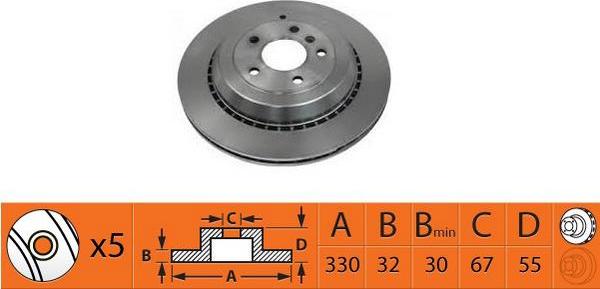 SB BR31133T - Disque de frein cwaw.fr