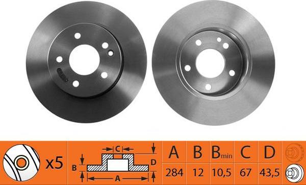 SB BR31123 - Disque de frein cwaw.fr