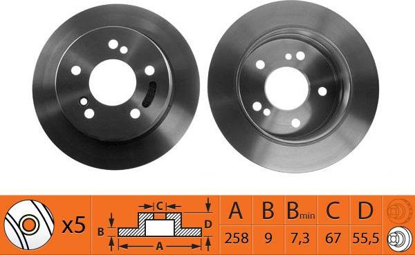 SB BR31122 - Disque de frein cwaw.fr