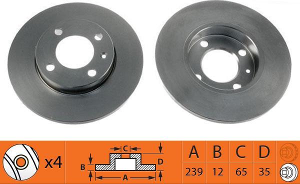 SB BR33107 - Disque de frein cwaw.fr