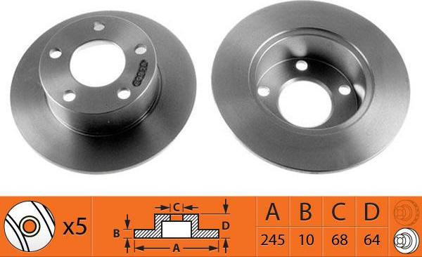 SB BR33114 - Disque de frein cwaw.fr