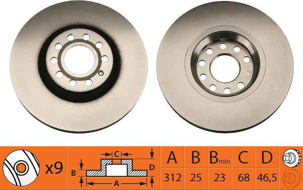 SB BR33129T - Disque de frein cwaw.fr