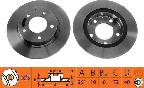 SB BR25103 - Disque de frein cwaw.fr