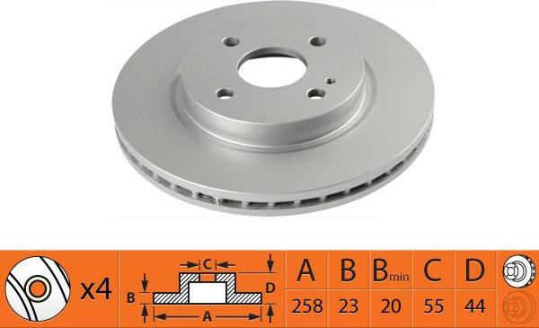 SB BR25120T - Disque de frein cwaw.fr