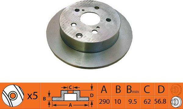 SB BR21199 - Disque de frein cwaw.fr